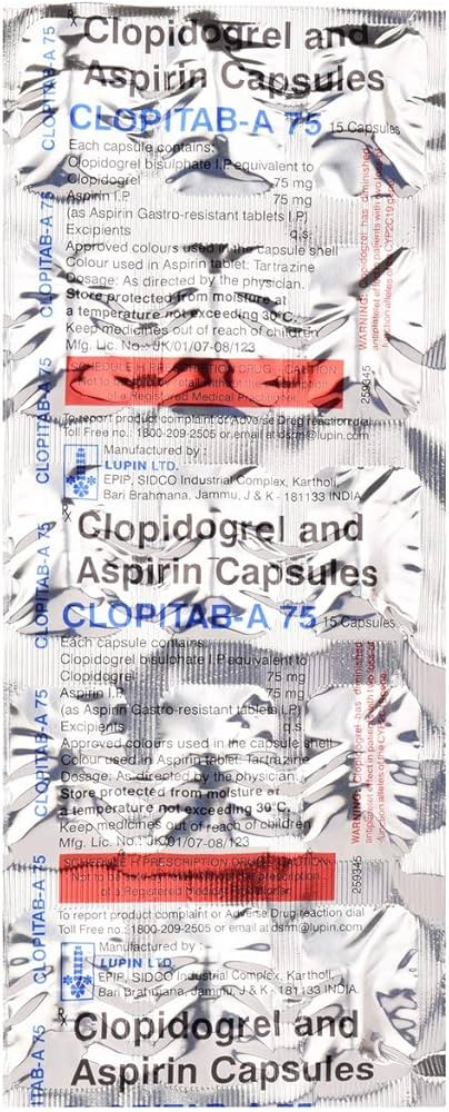 CLOPITAB-A 75 CAPS